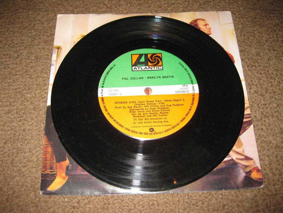 Vinil Single 45 rpm do Phil Collins e Marilyn Martin "Separate Lives"