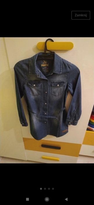 Jeansowa tunika denim girl roz. 122