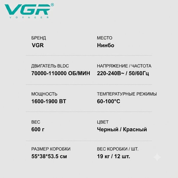 Професійний фен VGR V-401
