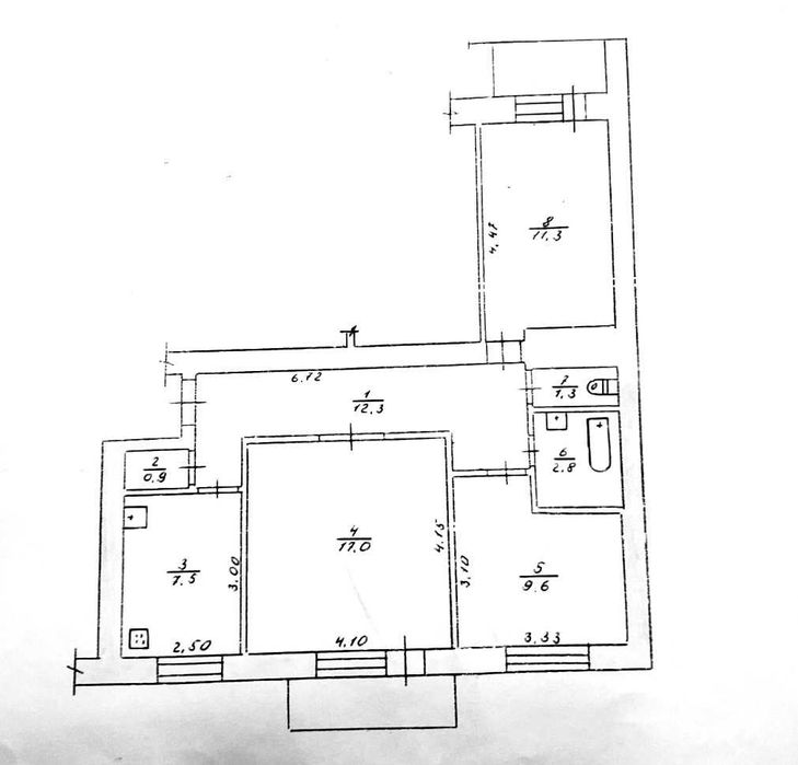 № 10825 - 3 к. квартира, Крошня, Покровская, 10/10 эт., АВТОНОМКА