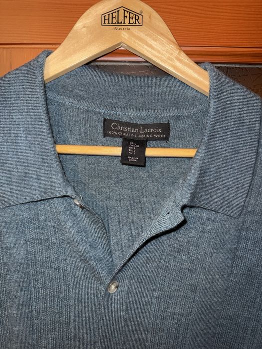 Премиум джемпер Christian Lacroix | 100% Merino Wool | Размер L