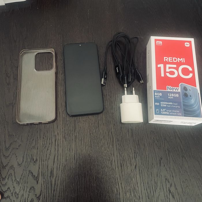 Redmi 15 C. в подарок блочок кабель і чехол