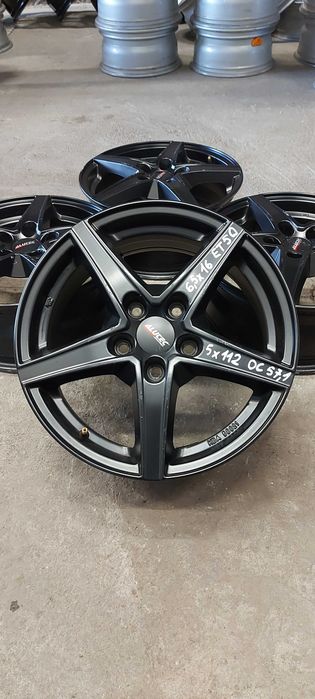 Felgi aluminiowe 6,5jx16 et50 5x112 Vw Seat Skoda Audi Czarne