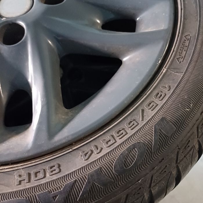 Jantes Fiat 14 com pneus 185/55