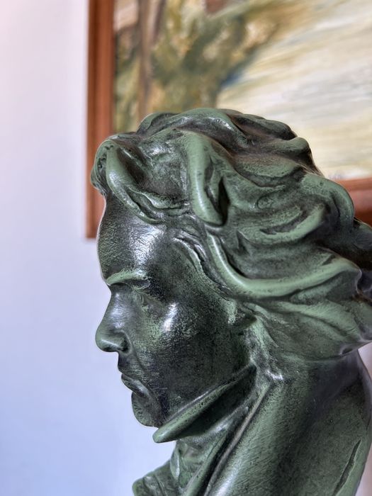 Busto Decorativo de Beethoven Estilo Clássico
