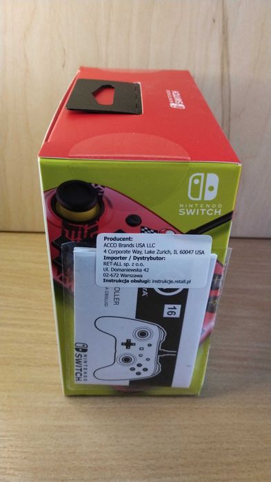 Pad przewodowy PowerA NANO Mario Kart - Nintendo Switch/OLED - Nowy.