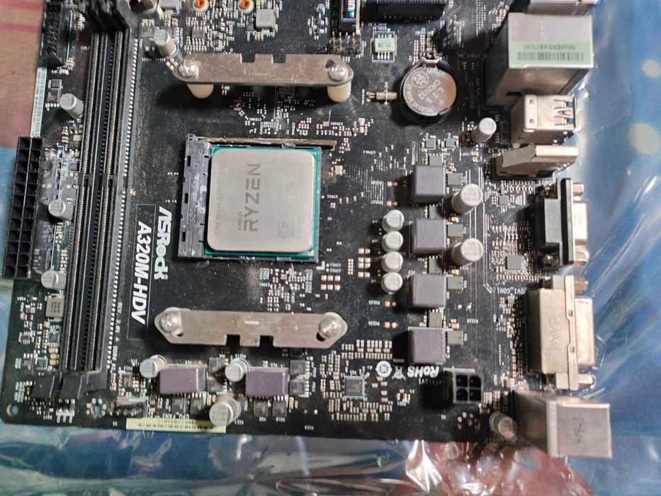 Комплект A320M-HDV +  Ryzen 5 2600 sAM4