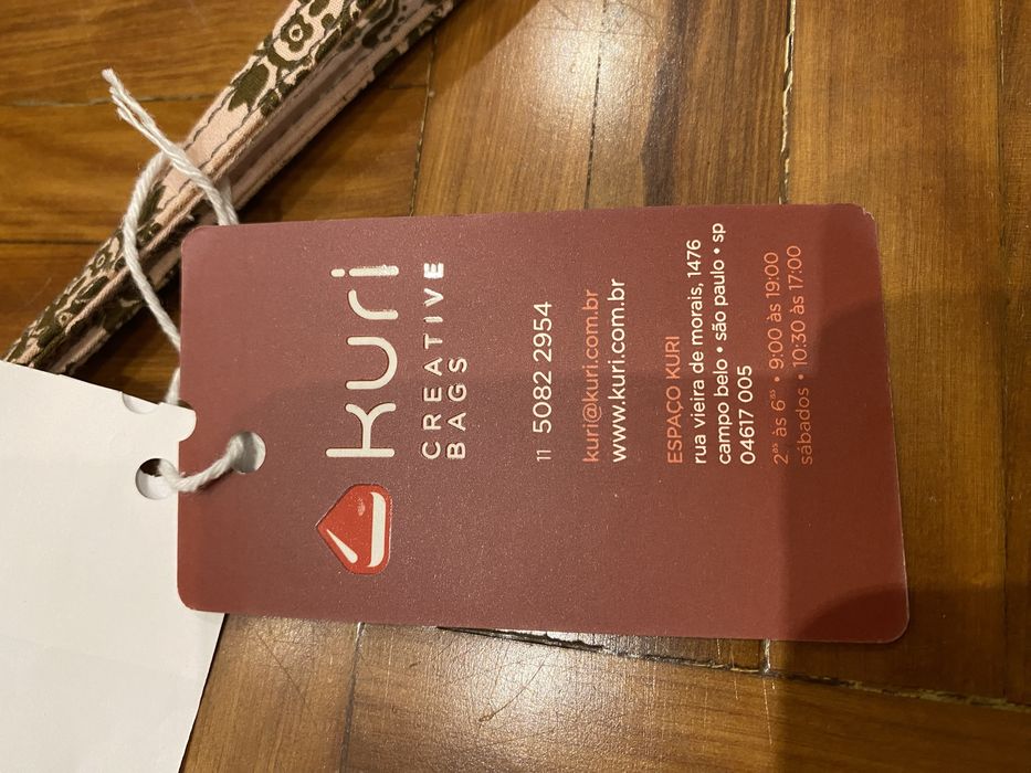 Porta telemóvel e cartão MB Kuri Castanho e Rosa