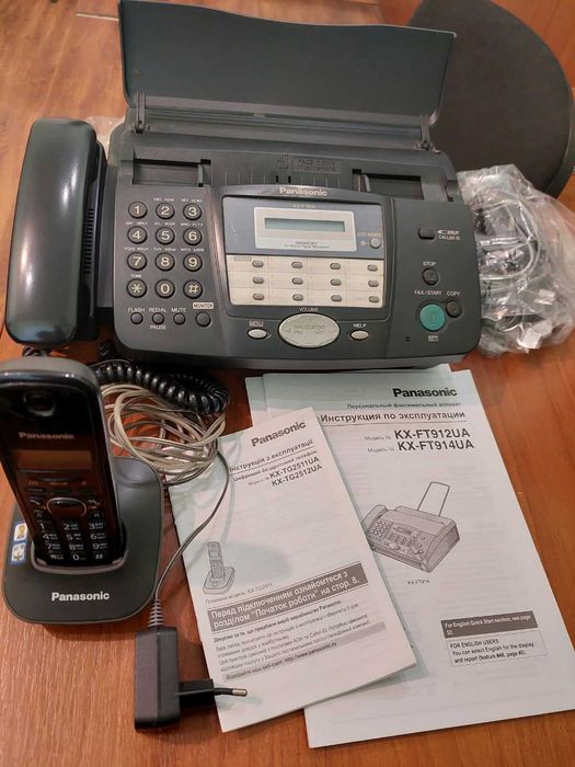 Телефон-факс PANASONIC з бездротовою трубкою