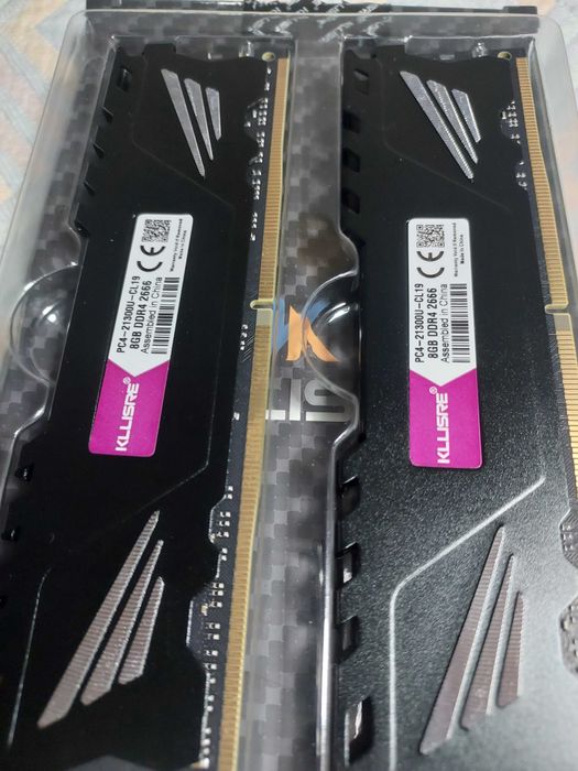 Par de Memórias Ram KLLISRE - DDR4 - 2666 Mhz - 2x 8GB