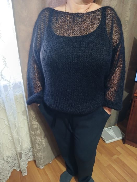 Павутинка  чорна,шоколадна,блакитна,ніжно рожева   хмаринка, кофточка 100% Ручна робота.