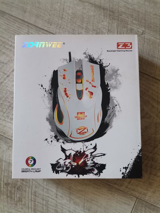 Мышь игровая RGB‼️Led USB Zornwee Z3  в подарочной коробке