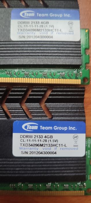Оперативная память 8GB.TeamXTREEM DDR3-2133 MHz  2/4 8GB із радіатором