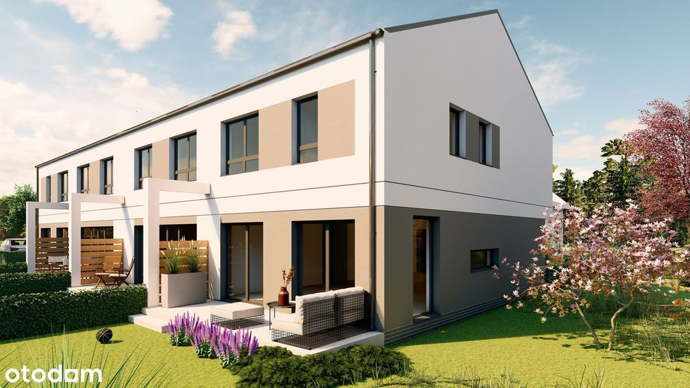 Nowy dom z garażem, przy szkole, na prywatnym zamkniętym osiedlu