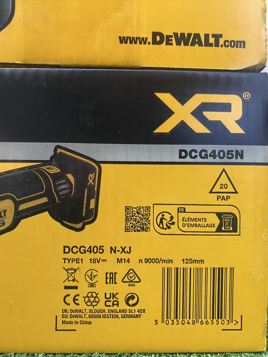 Болгарка DeWALT акумуляторна DCG405N відправка наложним без предоплат