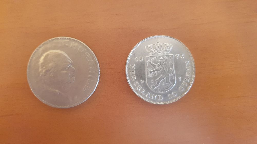 Lote 2 Moedas de Prata – Canadá 1965 + Antilhas Holandesas 1978