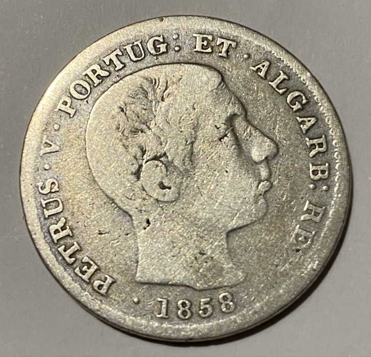 Moeda D PEDRO V - 500 Reis 1858