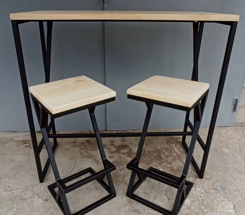 Барний стілець із металу BS-2 у стилі Лофт Loft