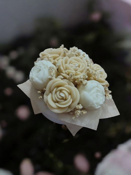 Bukiety świec sojowych