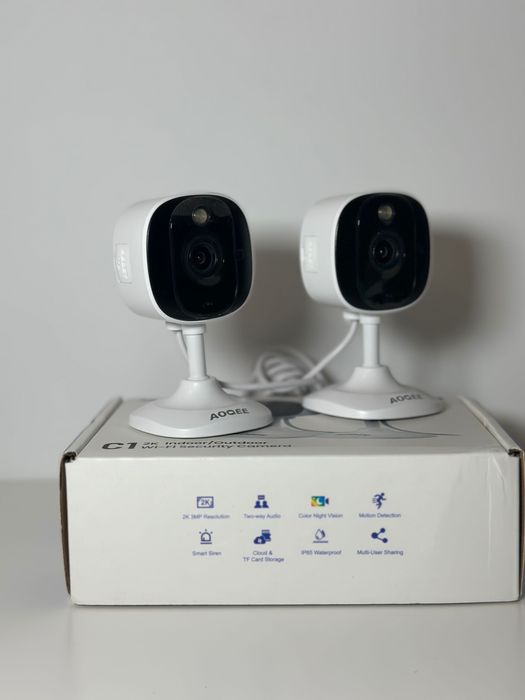 AOQEE Wewnętrzna kamera bezpieczeństwa 2 sztuki – 2K