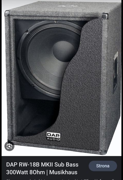 Sub bas ssystem Dap audio subofer pasywny 300