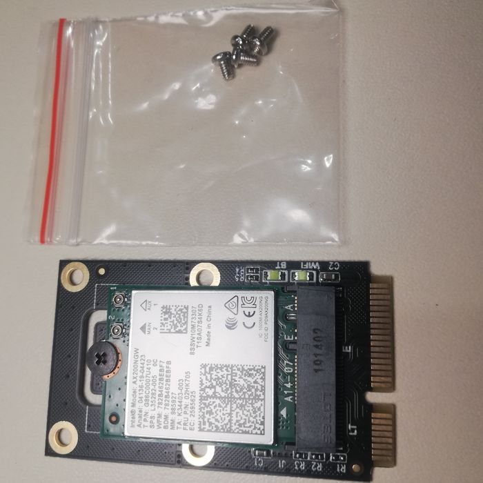 Комплект Модуль Wi-Fi 6 AX Bluetooth 5.2 адаптер PCI-E M2 AE ноутбука