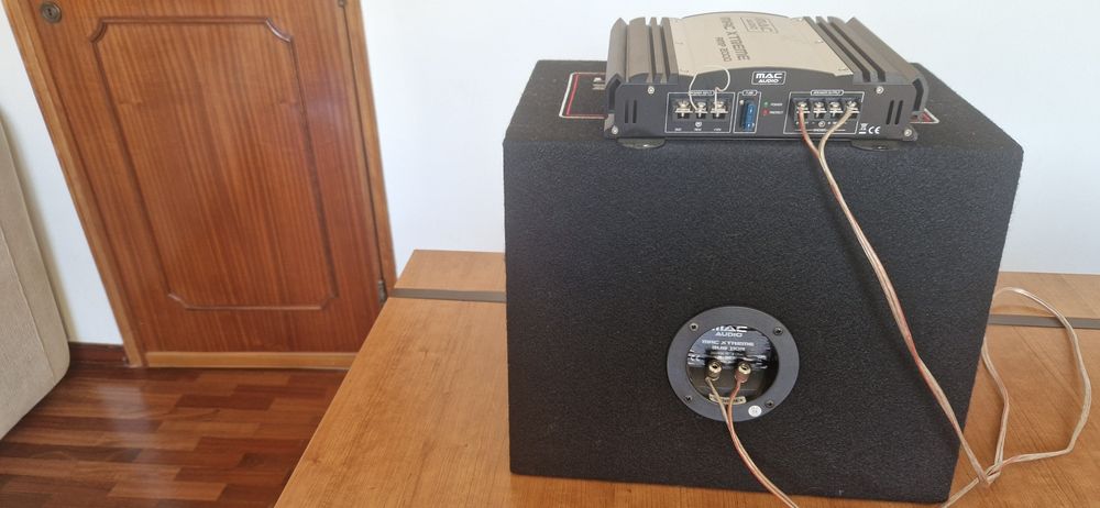 Amplificador e Subwoofer Mac Xtreme 2000