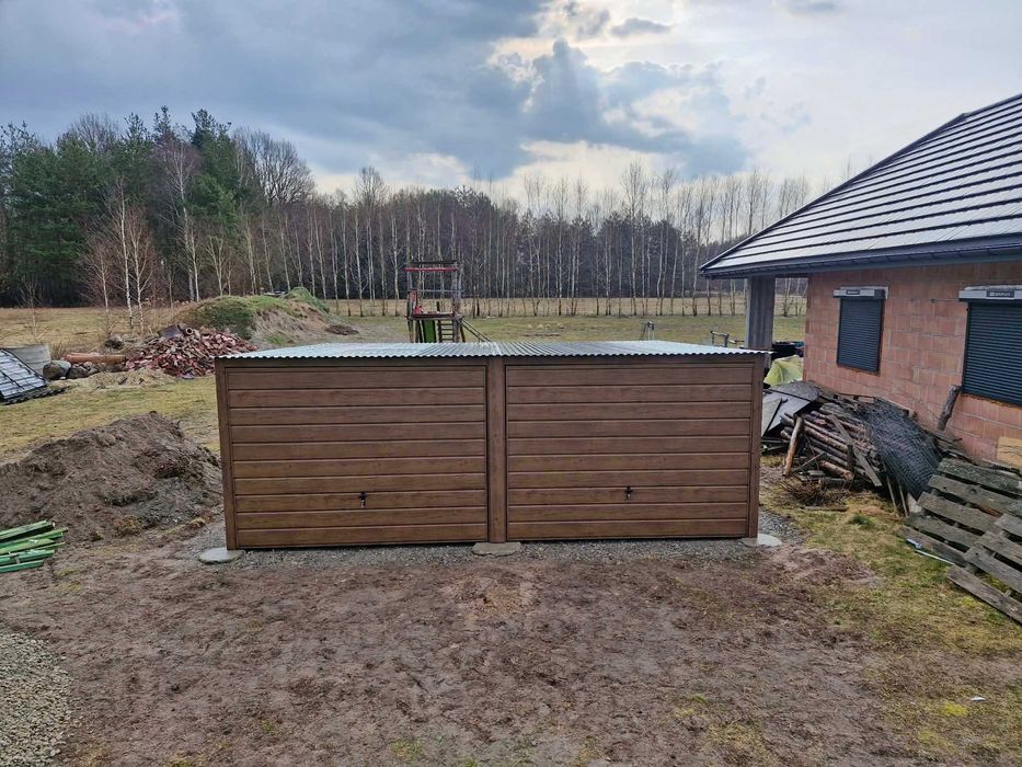 Garaż blaszany garaże blaszane 6*5 6*6 profil ocynk blaszaki