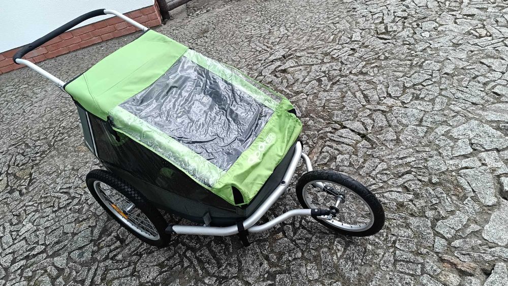 Croozer kid for 2. Wózek dziecięcy. Wózek do roweru. Wózek dla dwójki