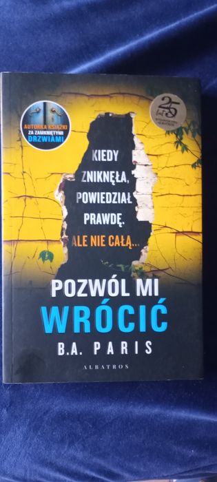 Pozwól mi wrócić - B. A. Paris