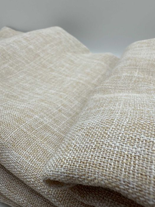 Pack de 2 Cortinas Eyelet Efeito Linho 140×245 cm Bege