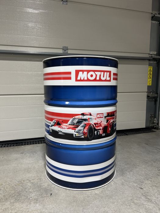 Beczka motul limitowana grafika garaż warszrat stół duża