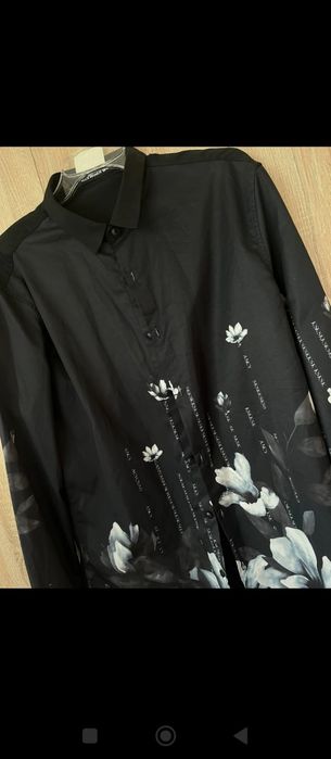 Koszula męska czarna. L