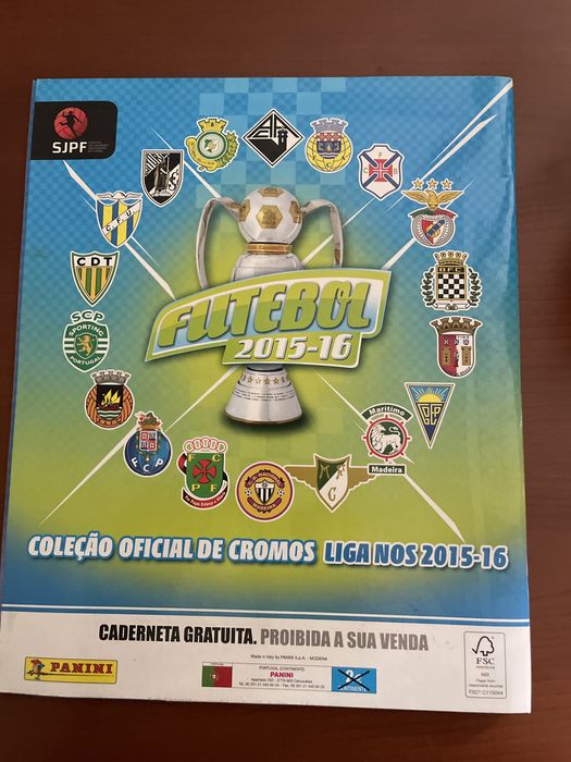 Caderneta futebol 2016/2016 vazia