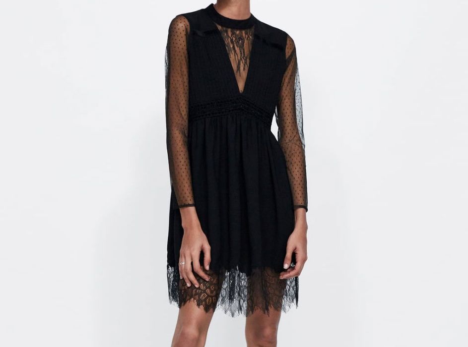 Czarna sukienka ZARA rozm. L NOWA