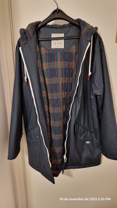 Parka Pull&Bear azul escuro
