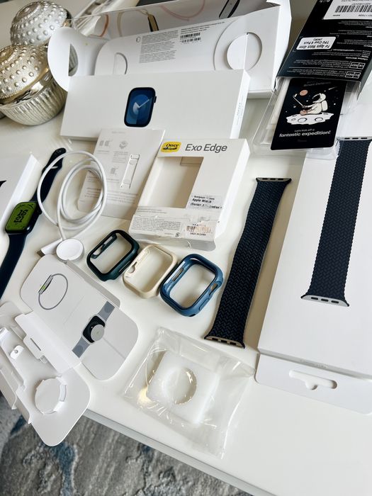 Vendo Apple Watch Serie 9, 45mm Azul Midnight com varios Extras