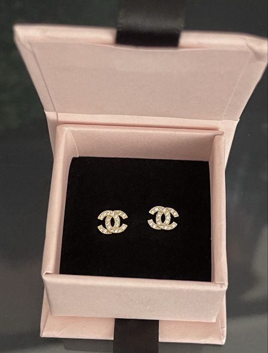 Kolczyki cc z mikro cyrkonią pozłacane