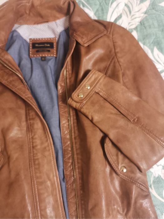 Casaco massimo dutti cabedal em bom estado