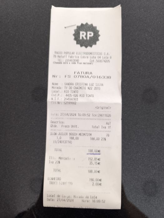 Vendo máquina de fazer sumo