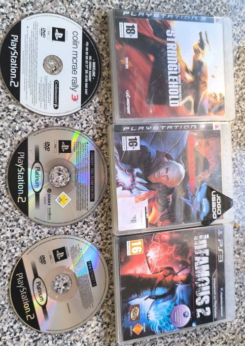 Conjunto de 6 jogos PlayStation 3/PlayStation 2