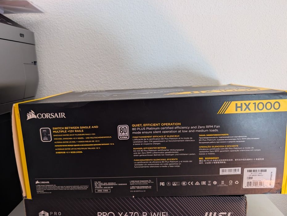 Fonte de alimentação Corsair hx1000 Titanium