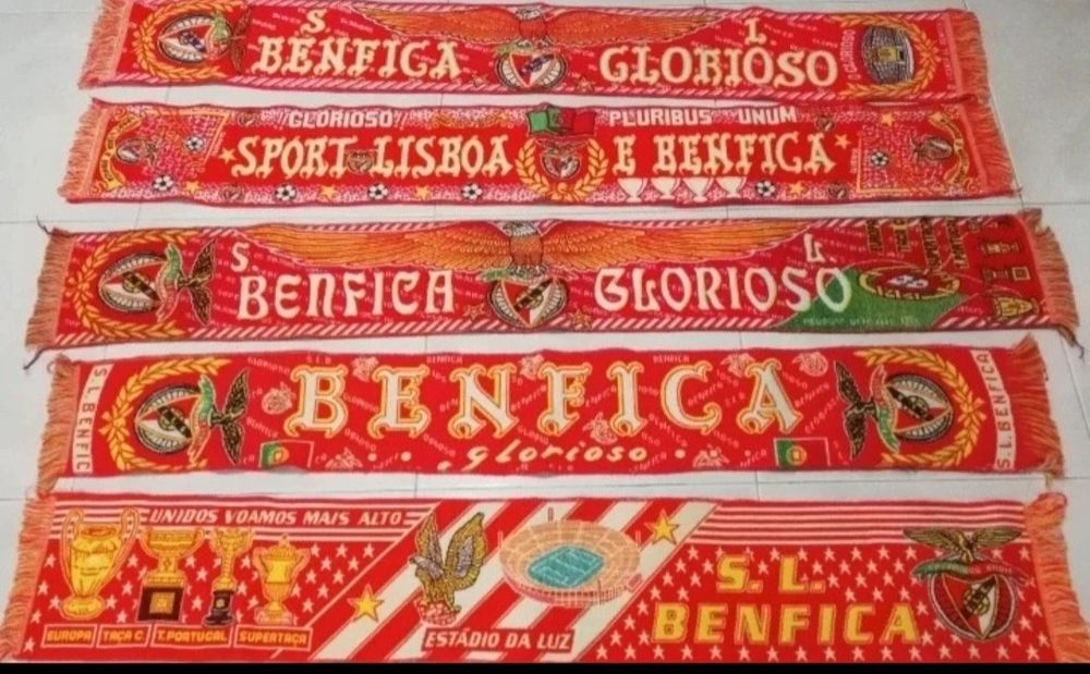 5 echarpes do SLBENFICA