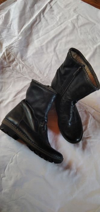 чобітки жіночі, взуття зимове, жіночі ботінки, чорні чобітки