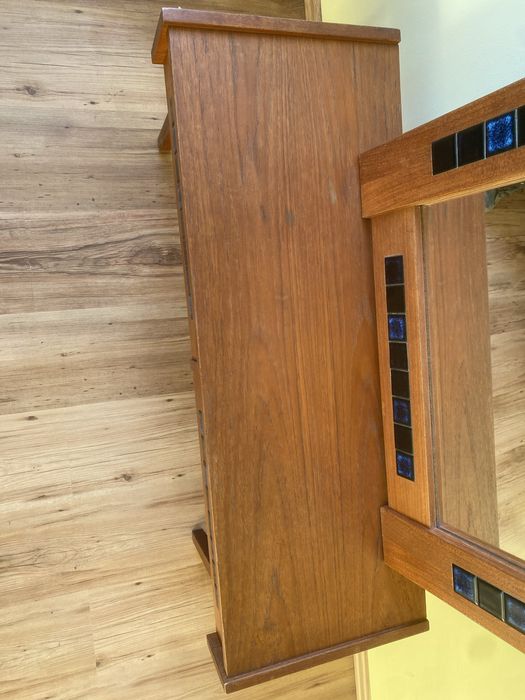 Toaletka lustro tekowa meble tekowe vintage  Dania skandynawia