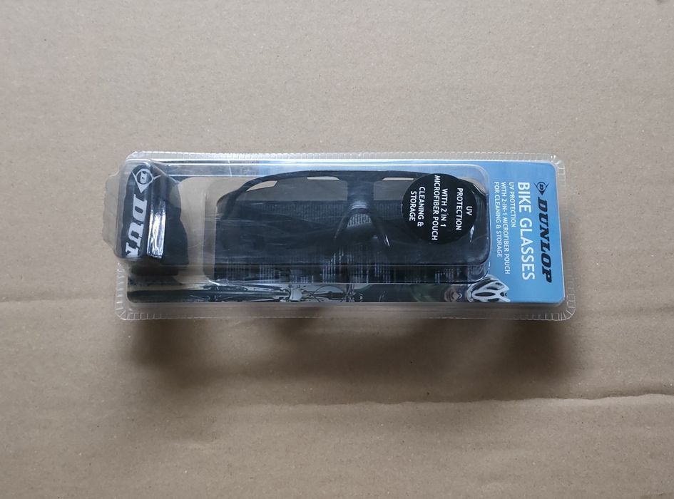 Okulary rowerowe przeciwsłoneczne Dunlop czarne