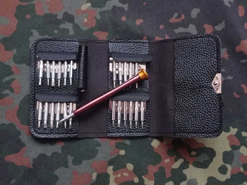 Набір викруток біт для мобільних телефонів XW-6025 25 in 1 в гаманці