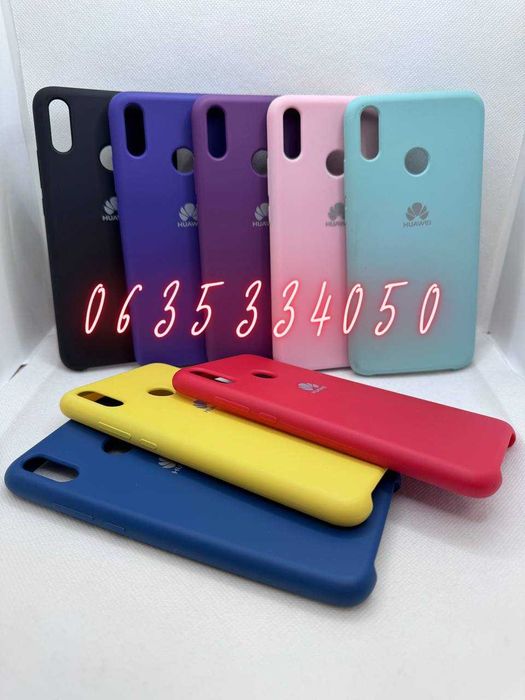 Брендовый чехол для  Huawei Honor 8X софт тач Хонор 8Х с микрофиброй