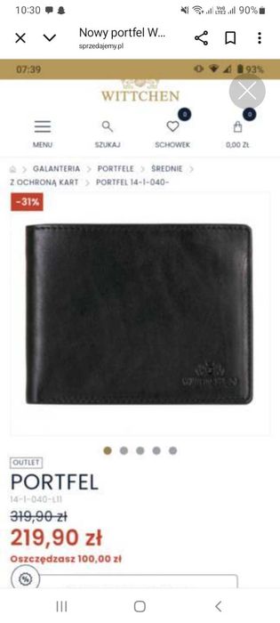 Portfel Meski Witchen nowy
