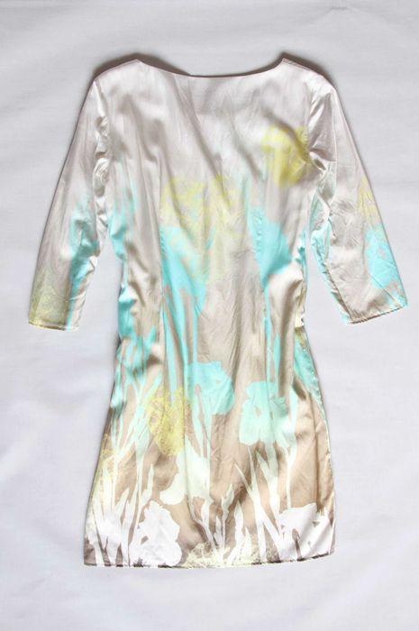 Sukienka Luisa Cerano kwiaty jedwab bawełna roz.S 36